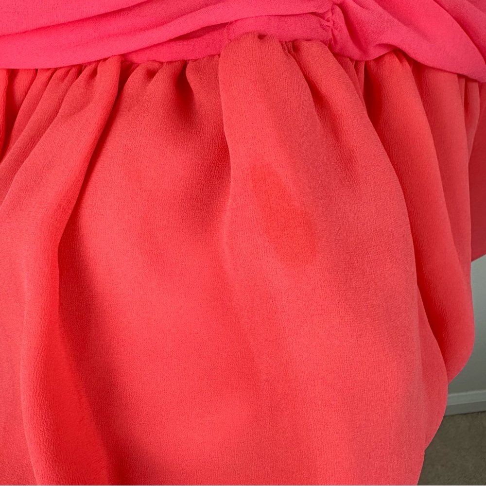 NBD Anaisha Vibrant Pink and Orange Strapless Mini Dress, M - Picture 5 of 12